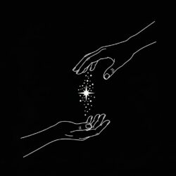 Icono minimalista que representa la liberación de resistencia y el no forzar.