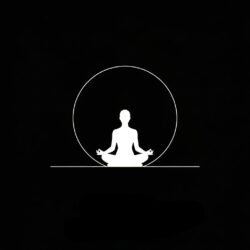 Ilustración de una silueta habitando su propio territorio o estado de ser.